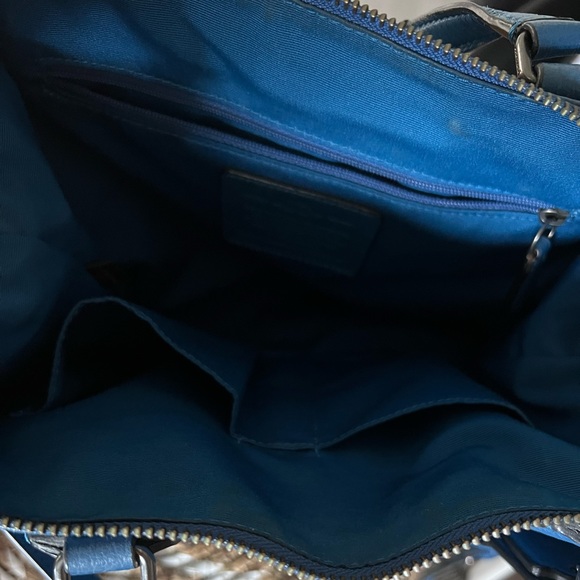 Blue Authentic Coach Bag - Picture 1 of 2